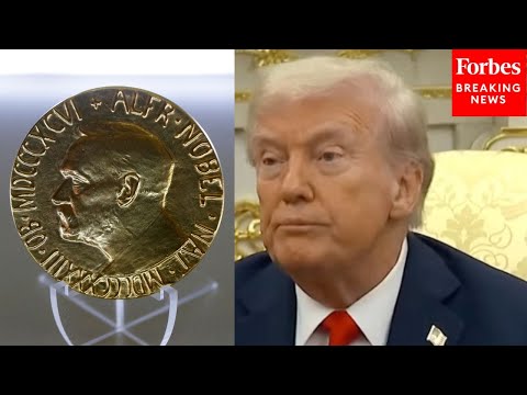 Thumbnail for Trump Asked Point Blank: 'How Do You Rate Your Chances Of Winning The Nobel Peace Prize Tomorrow?'