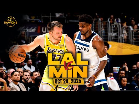 Thumbnail for Los Angeles Lakers vs Minnesota Timberwolves Full Game Highlights | Oct 24, 2025 | FreeDawkins