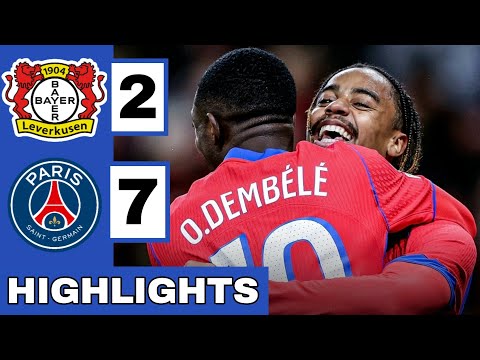 Thumbnail for 🔵Bayer Leverkusen vs PSG (2-7) Extended HIGHLIGHTS | UEFA Champions League