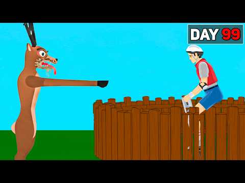 Thumbnail for I survived 99 nights in the forest but it’s Happy Wheels