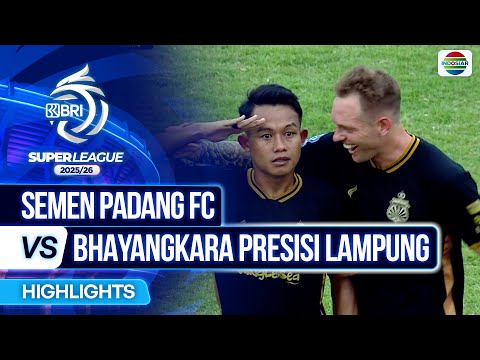 Thumbnail for Semen Padang FC VS Bhayangkara Presisi FC - Highlights | BRI Super League 2025/26