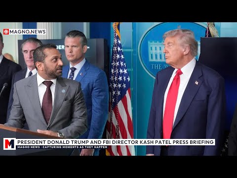 Thumbnail for 🇺🇸 President Donald Trump and FBI Director Kash Patel Press Briefing at The White House [LIVE]
