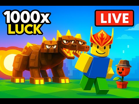 Thumbnail for 🔴 Live Plants Vs Brainrots 1000x Luck