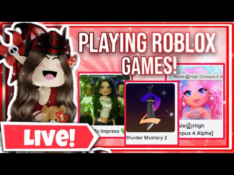 Thumbnail for 🔴 LIVE! Playing ROBLOX With SUBCRIBERS! COME JOIN!!