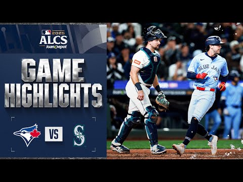 Thumbnail for Blue Jays vs. Mariners ALCS Game 4 Highlights (10/16/25) | MLB Highlights