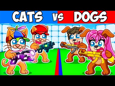 Thumbnail for CATS VS DOGS In Roblox Rivals...