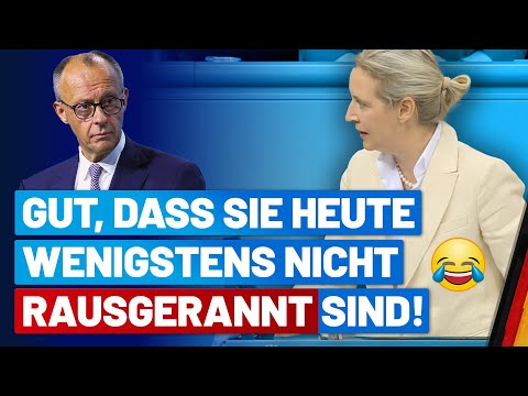 Thumbnail for Alice Weidel zerstört Merz' Politik – Bundestag in Aufruhr! 😂 - AfD-Fraktion im Bundestag