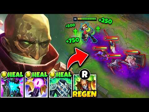 Thumbnail for Singed but I have infinite healing and can tank the enemy team 1v5 (INVINCIBLE SINGED)