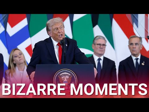 Thumbnail for Starmer, Carney and Macron’s hilariously awkward moments with Trump during Gaza peace summit