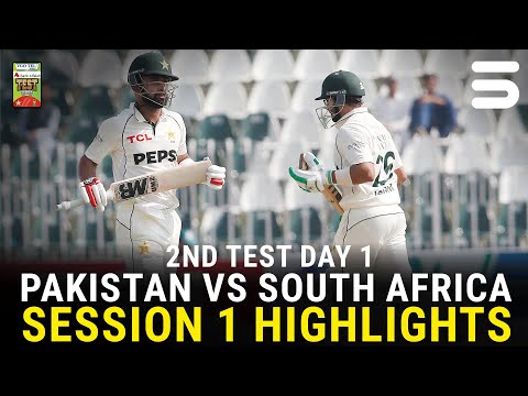Thumbnail for 1st Session Highlights | Pakistan vs South Africa Test Series 2025 | 2nd Test Day 1 | PCB | M3U1U