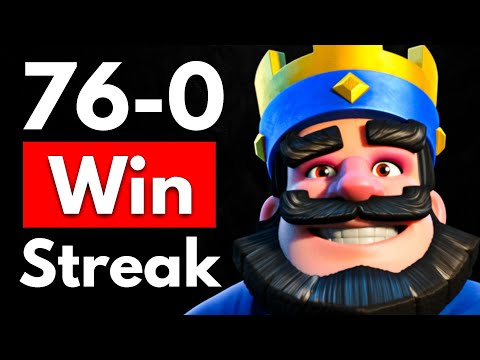 Thumbnail for I WON 76 Matches in a Row in Clash Royale!!