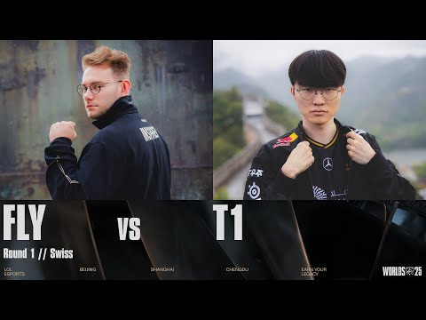 Thumbnail for FLY vs T1 | WORLDS 2025 | Swiss Stage | Game 01 | FlyQuest vs T1