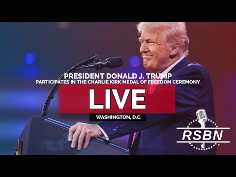 Thumbnail for LIVE REPLAY: President Trump Participates in the Charlie Kirk Medal of Freedom Ceremony - 10/14/25