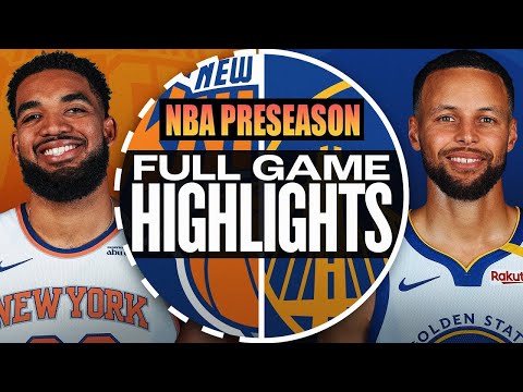 Thumbnail for Golden State Warriors vs New York Knicks Full Game Highlights - OCT 16, 2025 | NBA Preseason