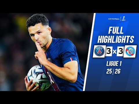 Thumbnail for PSG vs Strasbourg 3-3 - Highlights & All Goals - Ligue 1
