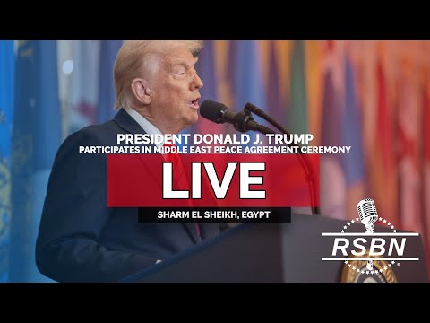 Thumbnail for LIVE REPLAY: President Trump Participates in Middle East Peace Agreement Ceremony - 10/13/25
