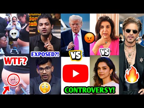 Thumbnail for He got BADLY EXPOSED?! 😱💀| Donald Trump Vs YouTube, Farah Vs Deepika, Raj Shamani, Honey Singh, SRK