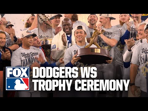 Thumbnail for 2025 Los Angeles Dodgers World Series Trophy Ceremony 🏆 Yamamoto Wins MVP 💙 MLB on FOX