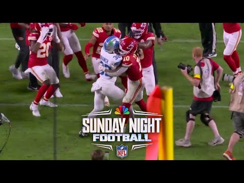 Thumbnail for Brian Branch ignites end-of-game scuffle after Lions' loss to Chiefs | SNF | NFL on NBC