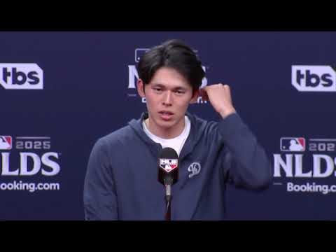 Thumbnail for Roki Sasaki Reacts to 2nd Postseason Save VS Phillies, Believes He Can Pitch Back To Back Games!