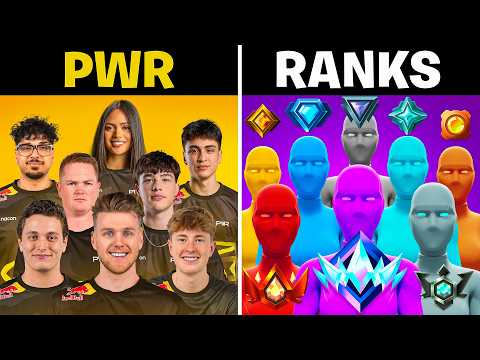 Thumbnail for PWR vs EVERY RANK IN FORTNITE!