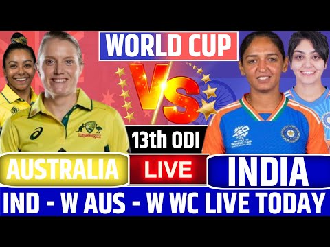 Thumbnail for Live - India women vs Australia women live  commentary & score WC 2025 | IND W vs AUS Today match