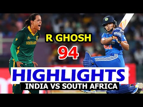 Thumbnail for INDIA VS SOUTH AFRICA HIGHLIGHTS ICC ODI WORLD CUP MATCH 2025 | IND VS SA