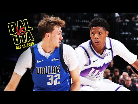 Thumbnail for Dallas Mavericks vs Utah Jazz Full Game Highlights | Oct 13, 2025 | FreeDawkins