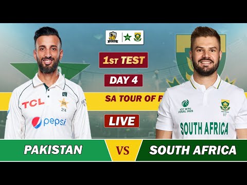 Thumbnail for PAKISTAN vs SOUTH AFRICA TEST MATCH LIVE | PAK vs SA LIVE SCORES & COMMENTARY