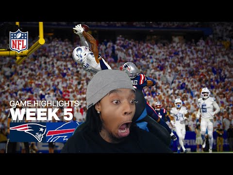 Thumbnail for FlightReacts To New England Patriots vs Buffalo Bills Game Highlights | 2025 NFL Season Week 5!