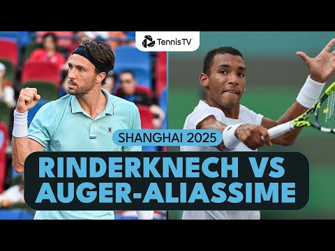 Thumbnail for Arthur Rinderknech vs Felix Auger-Aliassime Entertaining Match! | Shanghai 2025 Highlights