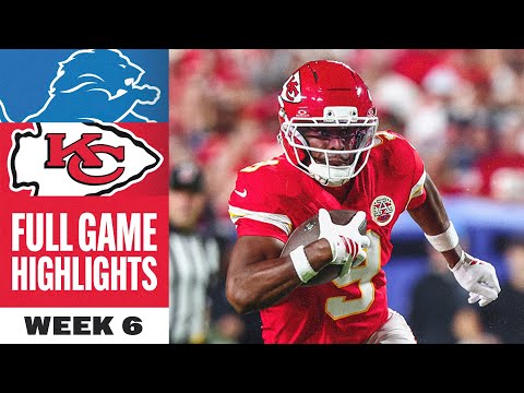 Thumbnail for Kansas City Chiefs vs. Detroit Lions Game Highlights | NFL 2025 Season - Week 6