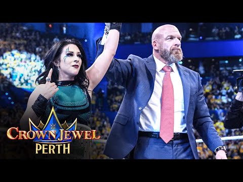 Thumbnail for Stephanie Vaquer celebrates Crown Jewel Title win with Triple H: Crown Jewel 2025 highlights