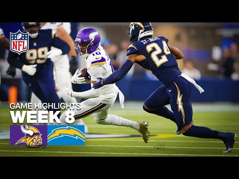 Thumbnail for Minnesota Vikings vs Los Angeles Chargers Game Highlights | 2025 NFL Season Week 8