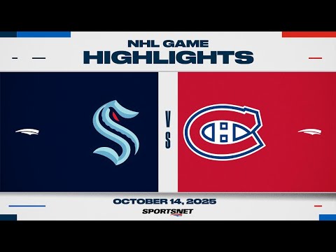 Thumbnail for NHL Highlights | Kraken vs. Canadiens - October 14, 2025