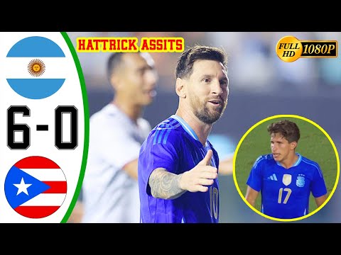 Thumbnail for Argentina vs Puerto Rico 6-0 Highlights & All Goals 🔥 Friendly 2025 HD