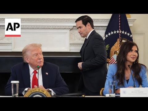 Thumbnail for AP photographer describes moment Marco Rubio handed Trump peace deal note