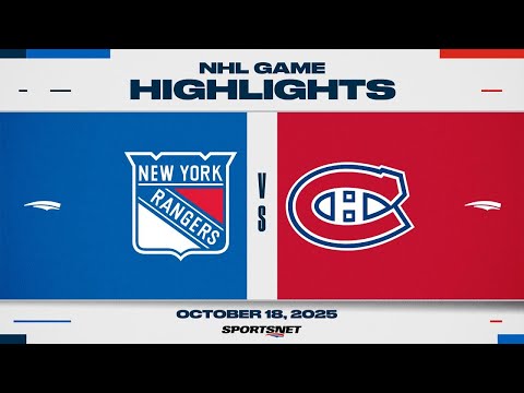 Thumbnail for NHL Highlights | Rangers vs. Canadiens - October 18, 2025