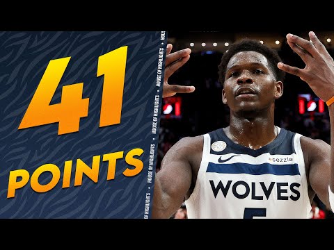 Thumbnail for Anthony Edwards DAGGER! 41 PTS Full Highlights vs Blazers 🔥