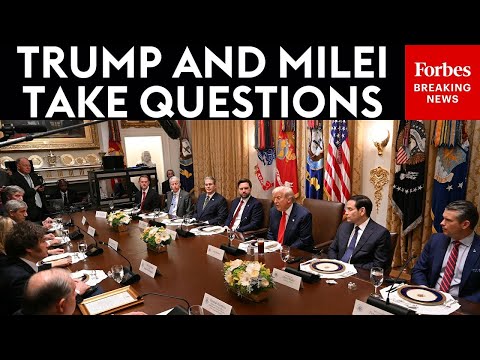 Thumbnail for BREAKING NEWS: Trump And Milei Take Nearly An Hour Of Questions In The White House Cabinet Room