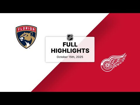 Thumbnail for NHL Highlights | Panthers vs. Red Wings | October 15, 2025
