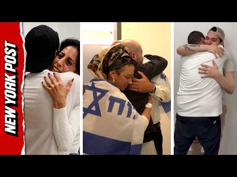 Thumbnail for Watch the Emotional Moments Israeli Hostages Reunite with Families