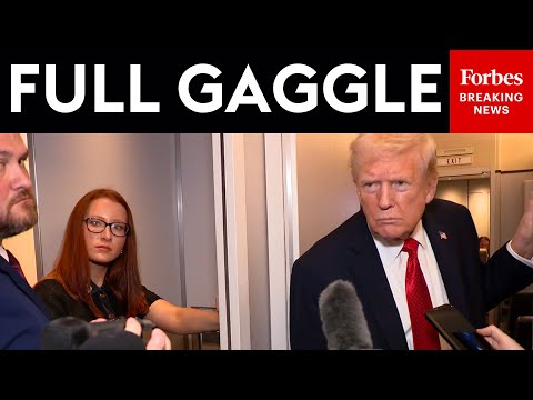 Thumbnail for FULL AIR FORCE ONE GAGGLE: Trump Gives His Merciless Take On No Kings Protests, Mamdani, And More