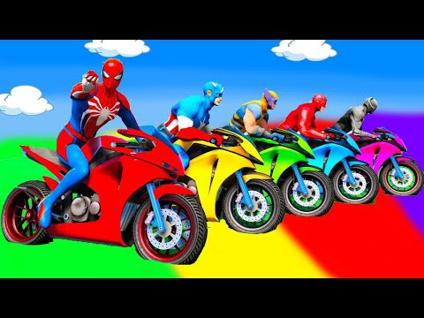 Thumbnail for الرجل العنكبوت انقاذ باتمان Spider-Man Rescue batman vs iron man vs venom funny Game GTA 5 superhero