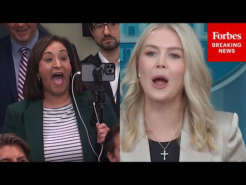 Thumbnail for 'I Had No Idea She Was Going To Ask That!': Leavitt Brings The House Down With Answer To Reporter