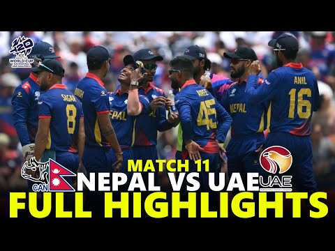 Thumbnail for Nepal vs UAE Full Highlights ICC Men's T20 World Cup Asia & EAP Qualifier 2025 | NEP VS UAE