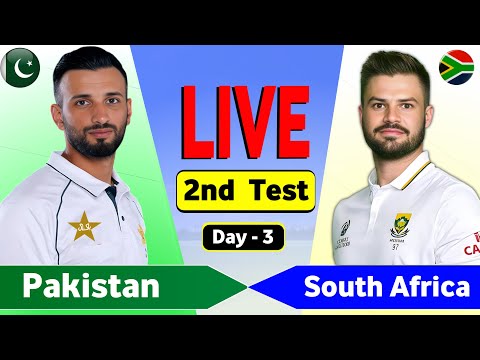 Thumbnail for Pakistan vs South Africa 2nd Test Match Day 3 | PAK vs SA Live Score & Commentary