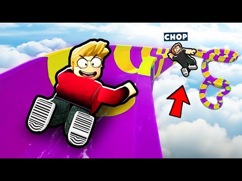 Thumbnail for ROBLOX CHOP AND FROSTY SLIDE DOWN SPIRAL TUBE