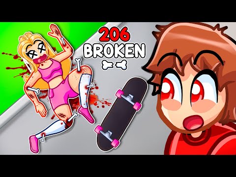 Thumbnail for Breaking ALL 206 BONES As a PRO SKATEBOARDER...