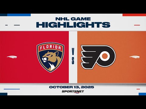 Thumbnail for NHL Highlights | Panthers vs. Flyers - October 13, 2025